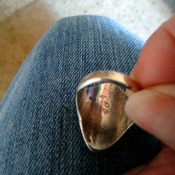 NAVAJO TURQUOISE RING BERT OTHOLE - Picture 5 of 5